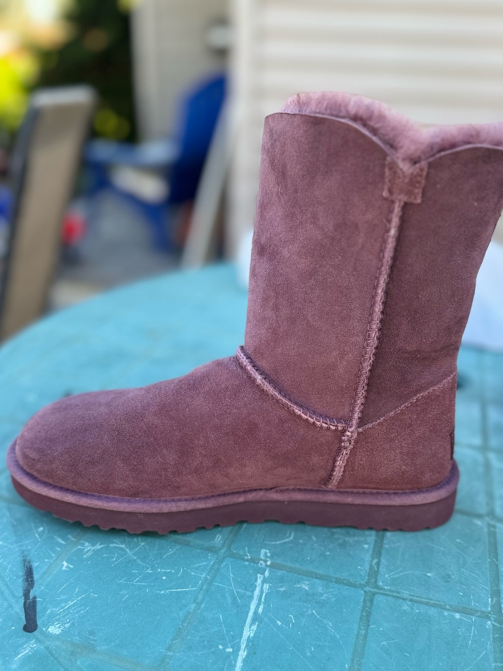 Women’s UGG Azalea charm boots in plum - Picture 6 of 12